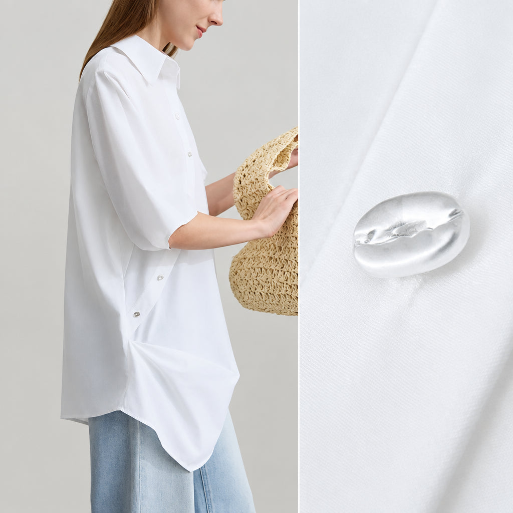 Women's Batwing Sleeve Blouse | Elegant Summer Office Shirt | AMII