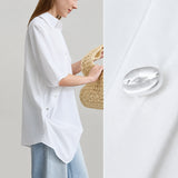 Women's Batwing Sleeve Blouse | Elegant Summer Office Shirt | AMII