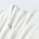 Women's U-Neck Hollow Knit Top - Minimalist Summer Commuter Slim Fit