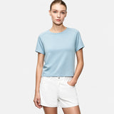 Women's Loose Letter Print T-Shirt - Minimalist Summer Casual Tee