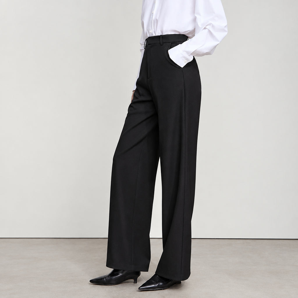 Women's Elegant Office Trousers - Anti-Wrinkle Loose Fit Pants
