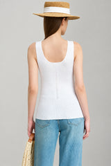 Women's Slim Knit Camisole - Minimalist U-Neck Summer Tank Top