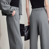 Elegant Office Trousers - Anti-Wrinkle Loose Casual Women's Pants