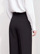 Women's Loose Straight Office Trousers - Minimalist Casual Pants