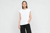 Women's Knitted Crew Neck T-shirt - Minimalist Summer Commute Top