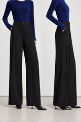 Women's Wide Leg Minimalist Trousers - Autumn Office Casual Pants
