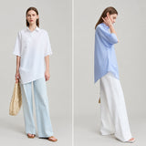 Women's Batwing Sleeve Blouse | Elegant Summer Office Shirt | AMII