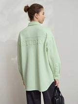 Minimalist Printed Shirt - Loose Casual Korean Style Autumn Top