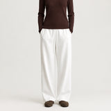 Women's Wide Leg Pants Relaxed Commuter Elastic Waistband