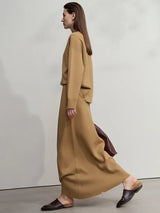 Minimalist Knitted Separates: Autumn Sweater, Vest & Skirt