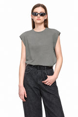 Women's Knitted Crew Neck T-shirt - Minimalist Summer Commute Top