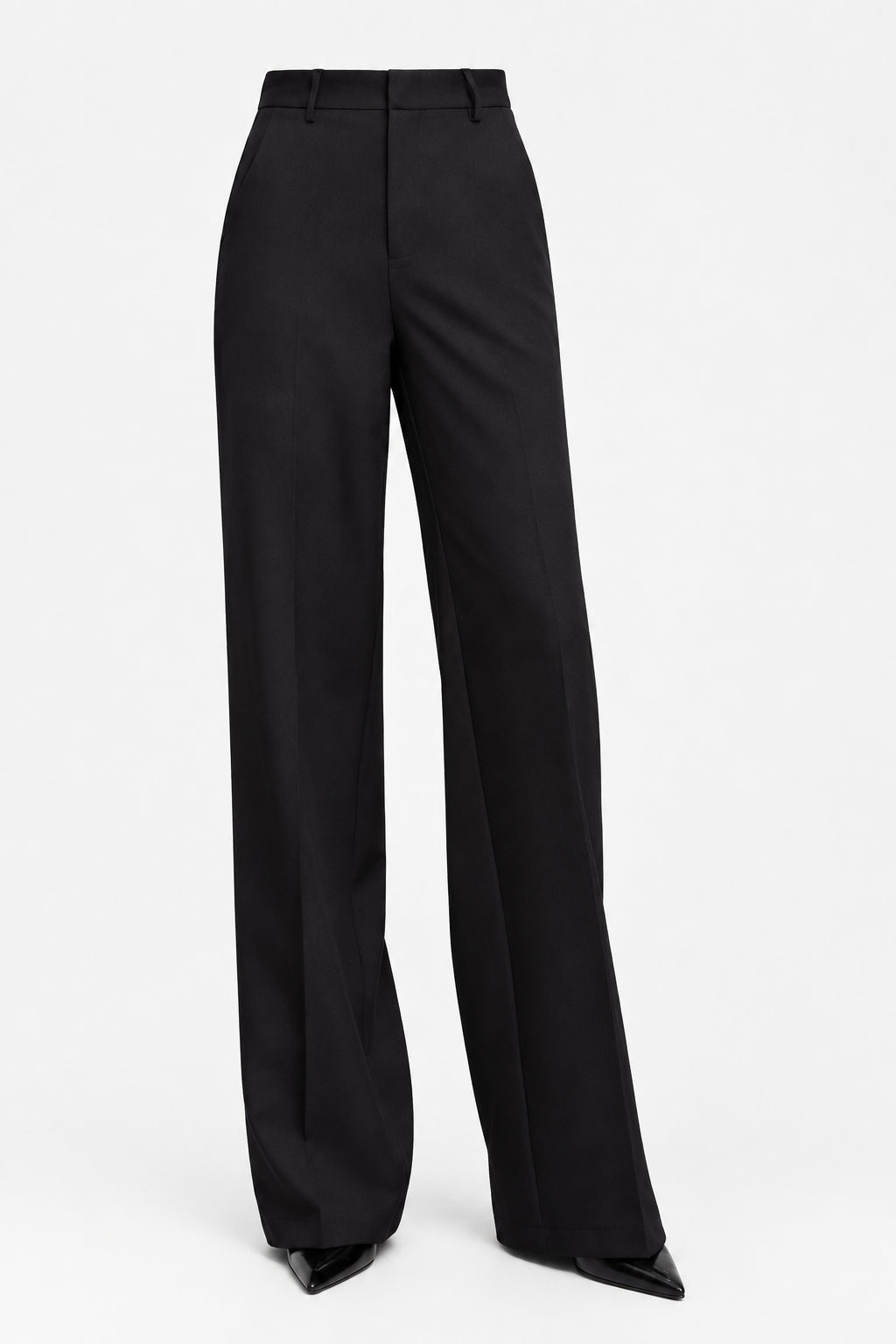 Women's Straight Leg Office Trousers - Minimalist Autumn Casual Pants