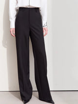 Women's Loose Straight Office Trousers - Minimalist Casual Pants