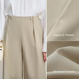 Women's Pleated Wide-Leg Pants - Versatile Casual Trousers