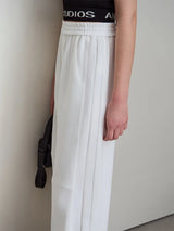 Women's Wide Leg Minimalist Pants - Casual Elastic Waist Trousers