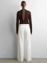 Women's Wide Leg Pants Relaxed Commuter Elastic Waistband