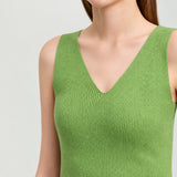 Women's Slim Knit Camisole - Minimalist U-Neck Summer Tank Top