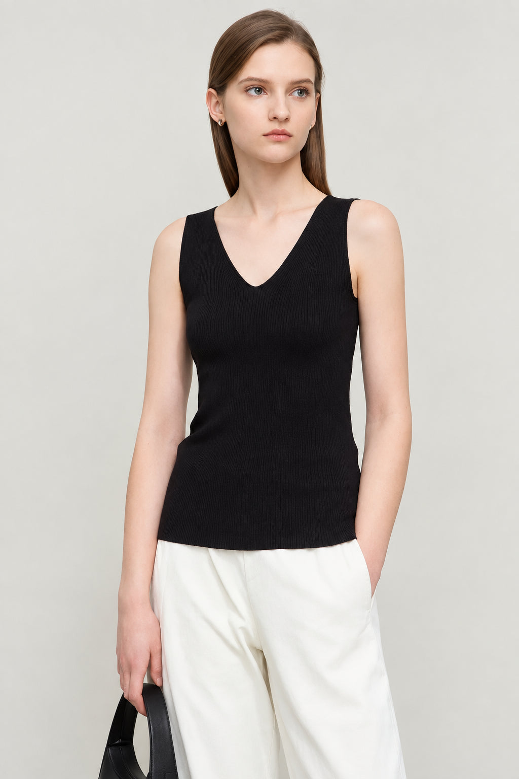 Women's Knitted Camisole - Minimalist Slim U-Neck Summer Tank Top