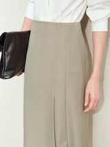 Women's Retro A-Line Pleated Skirt - Elegant Patchwork Design