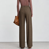 Women's Elegant Office Trousers - Anti-Wrinkle Loose Fit Pants