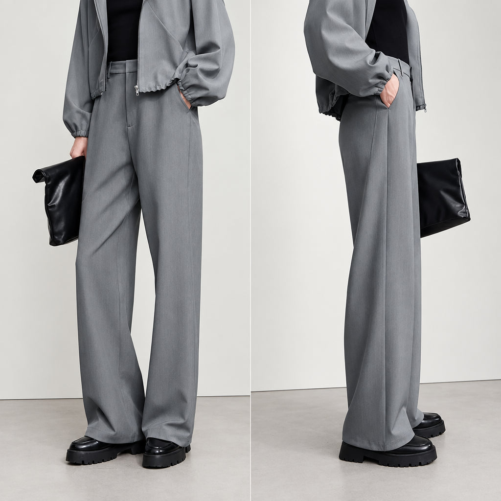 Women's Elegant Office Trousers - Anti-Wrinkle Loose Fit Pants