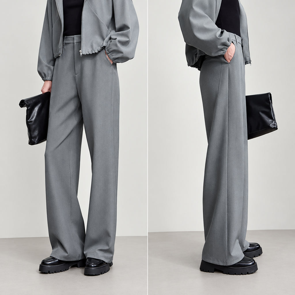 Elegant Office Trousers - Anti-Wrinkle Loose Casual Women's Pants